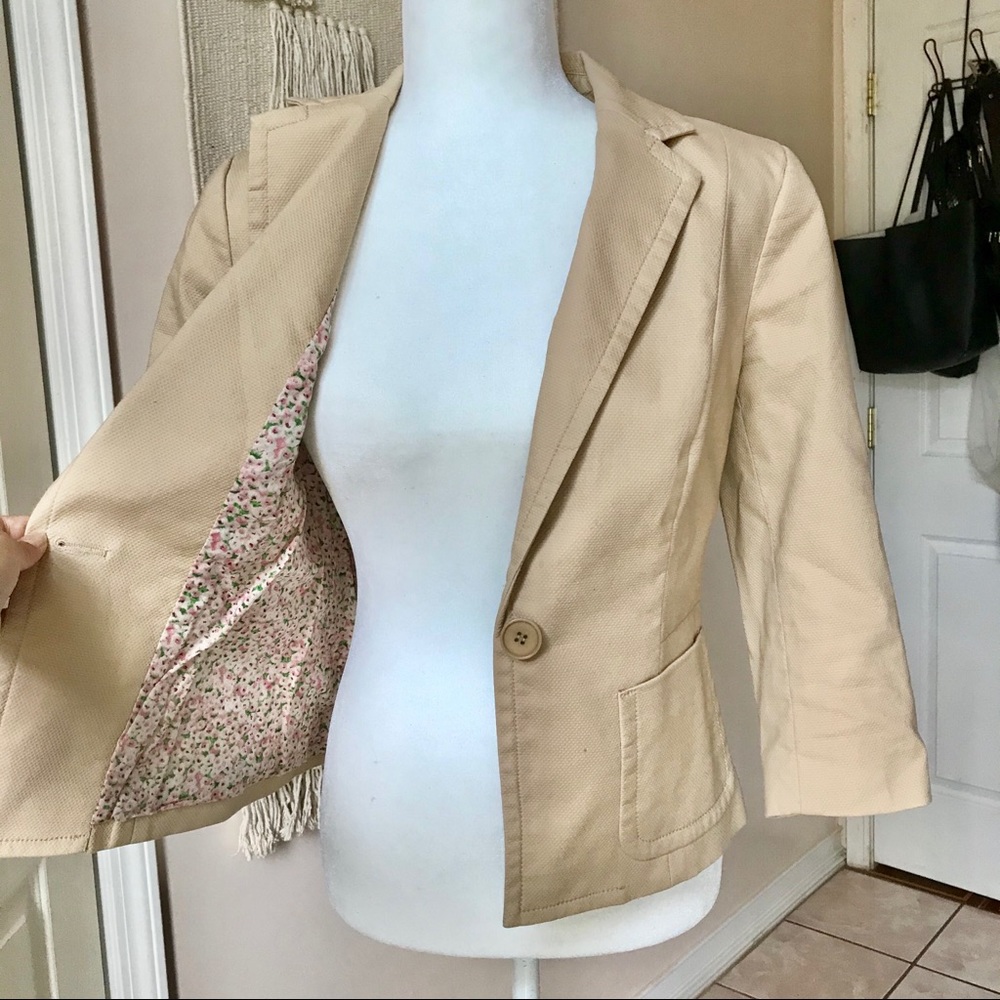 Talbots Tan Blazer